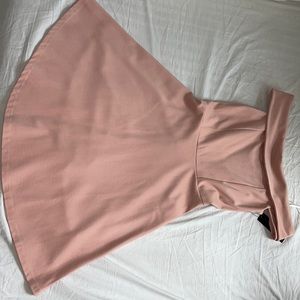 Pink off the shoulder dress